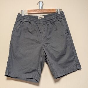 Pact Men’s Grey Elastic Waist Drawstring Shorts Size M